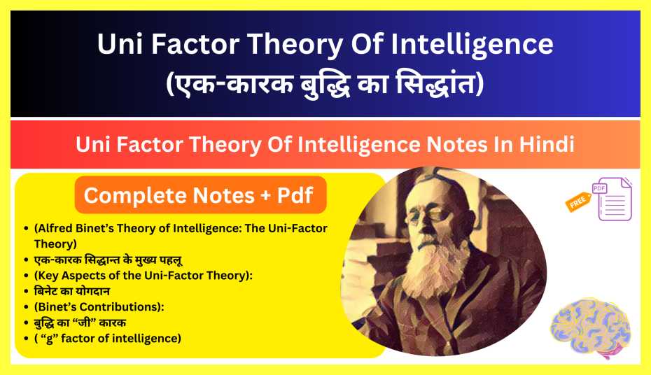 Uni-Factor-Theory-Of-Intelligence-Notes-In-Hindi