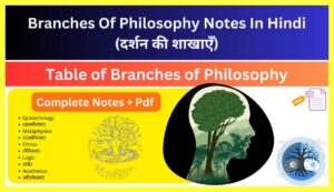 Branches Of Philosophy Notes In Hindi 2