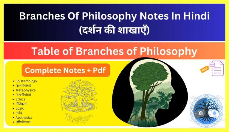 Branches Of Philosophy Notes In Hindi 2